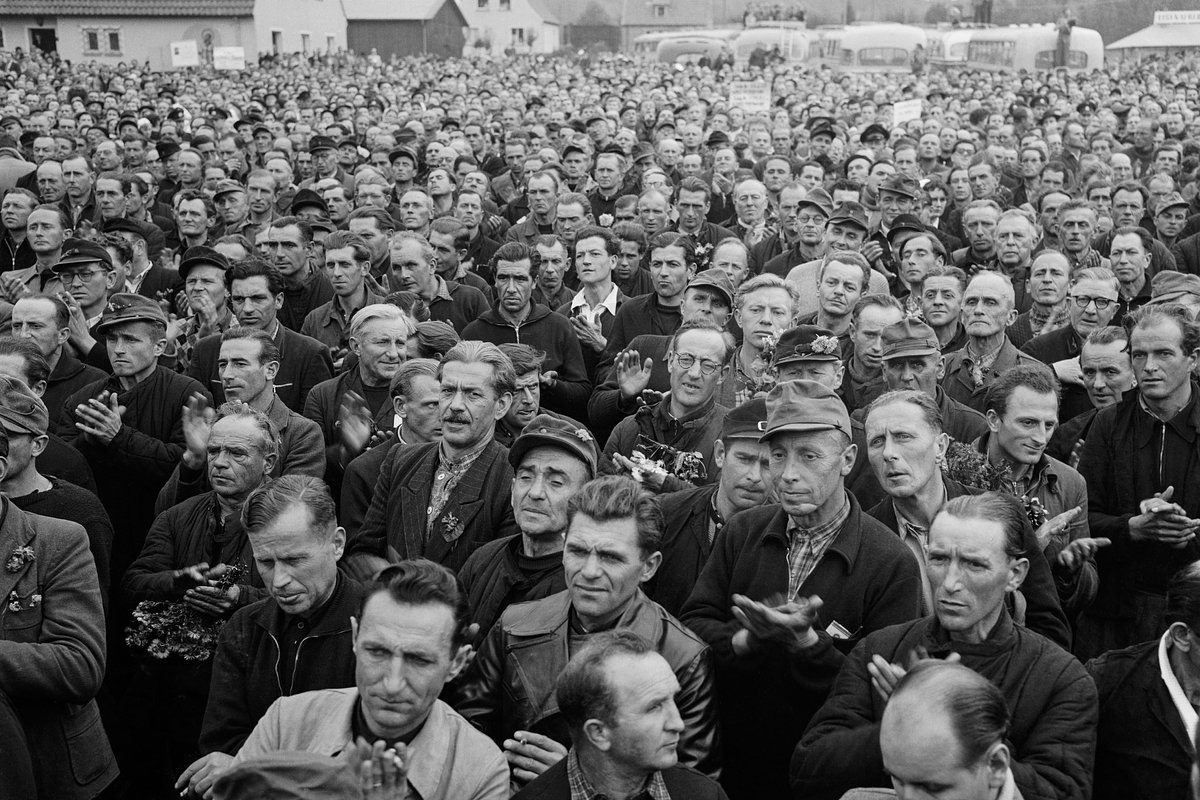 Последние немецкие военнопленные возвращаются домой, осень 1955 года 