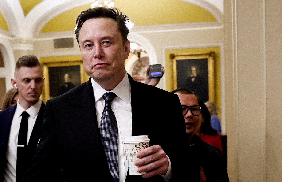 Основатель SpaceX Илон Маск на встрече в Капитолии, Вашингтон, США, 5 декабря 2024 года