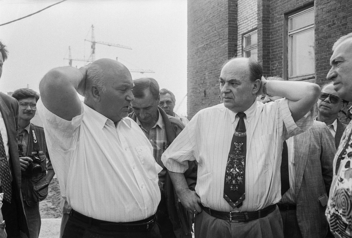 Юрий Лужков и его первый заместитель Владимир Ресин, 1994 год