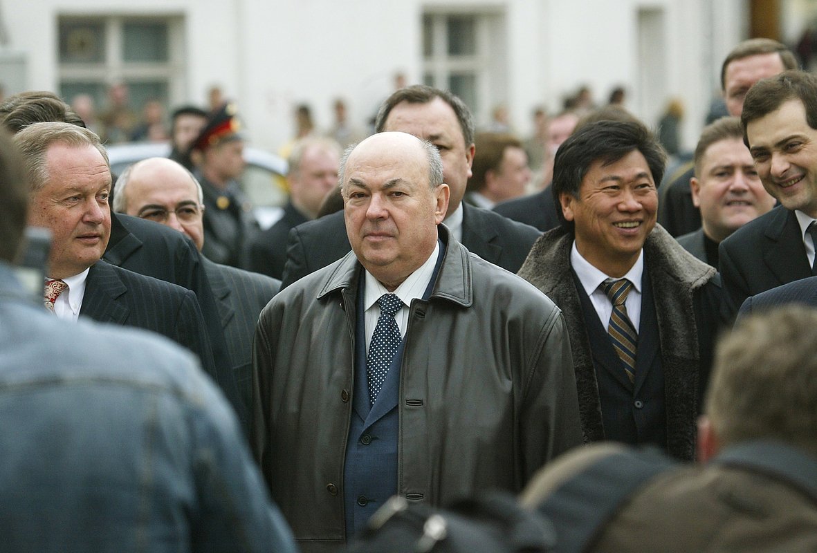 Владимир Ресин на церемонии открытия Манежа после ремонта, 2005 год