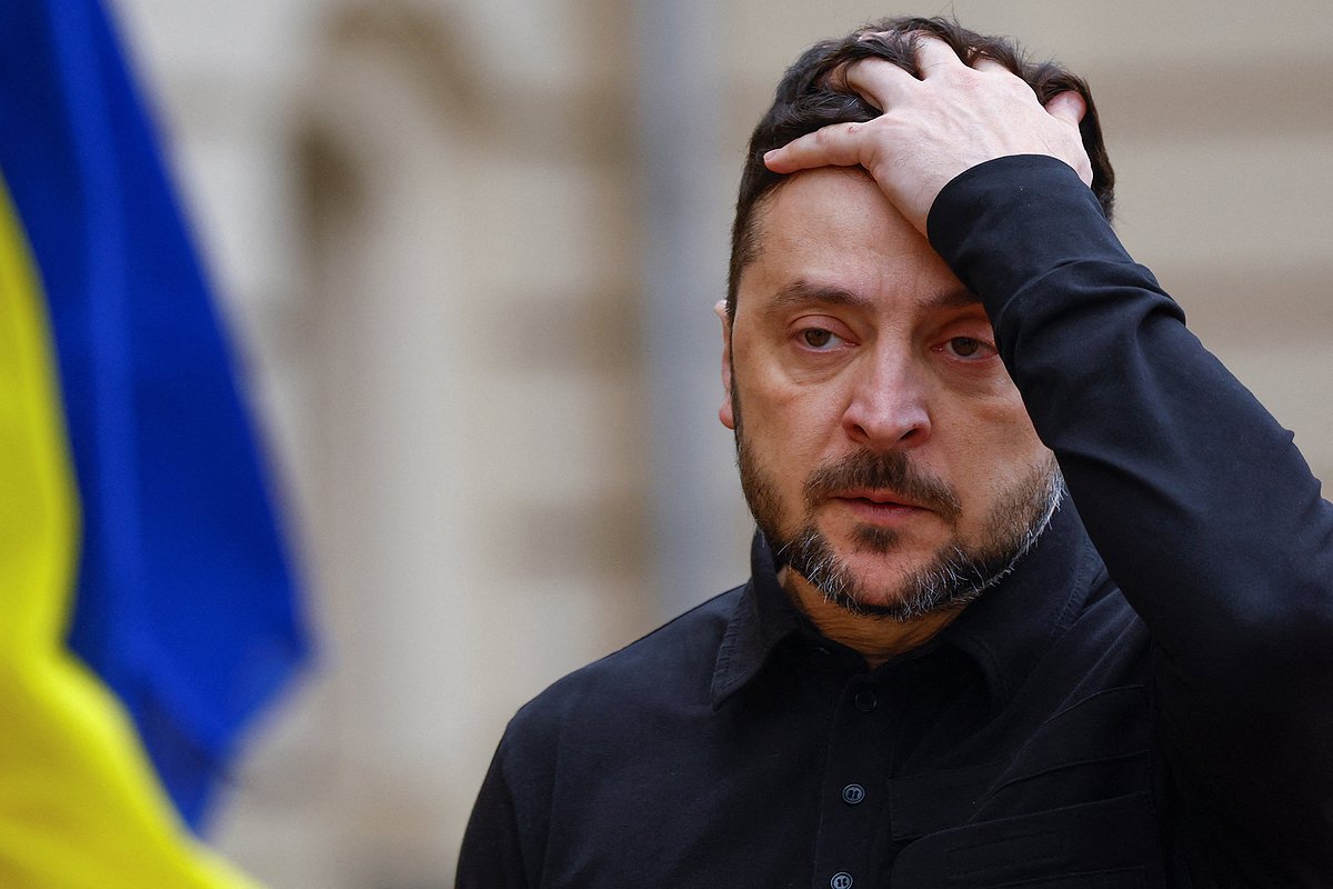 Президент Украины Владимир Зеленский перед встречей с президентом Кипра Никосом Христодулидисом, Киев, 4 декабря 2025 года