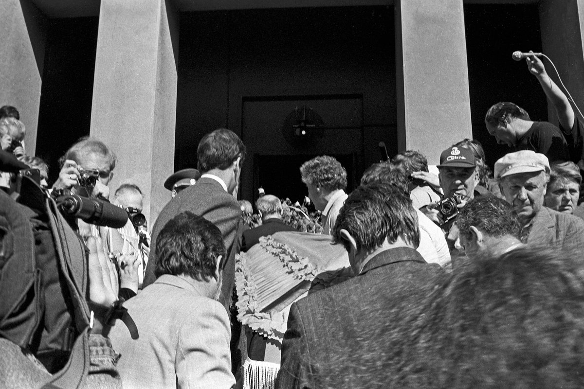 Похороны Лазаря Кагановича, 30 июля 1991 года 