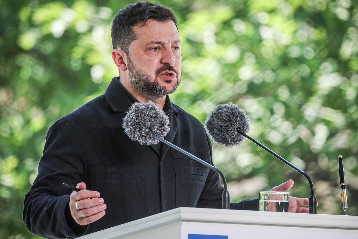 Ukraine's President Volodymyr Zelenskiy speaks as he attends a joint press conference with European Commission President Ursula von der Leyen (not pictured) during Ukraine Southeast Europe Summit, amid Russia's attack on Ukraine, in Kyiv, Ukraine, July 15, 2026